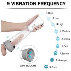 USB Charging Multi Functions Hand Held Suction Men Vacuum Air Pumps Male Massager Tools Length Devices