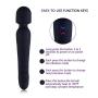 Top Rate Computer Compact LED Whisper Quiet Vibrator- USB Cable 7 Speeds Modes Rechargeable Waterproof Design for Patio,Bedroom, Garden, Gate, Yard, Parties, Wedding Gift (B-1)