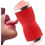 2-in-1 Pocket Piston Thrusting Training Tube Ergonomic Designed, Medical-Grade Silicone Material, Ultra Soft and Tight Warm Cup - Training Sleeve for Mens