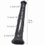 Lfcmf 16.1 inches Inch Bring Your Fantasies to Life with a Stick That Feels and Even Performs Like a Real Massager (Color : Black)