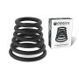 RhinoRing Erection Enhancing Cock Ring - 6 Pack - 100% Pure Silicone Rubber Penis Rings Set Various Sizes - Get Harder Last Longer - Cockring Better Sex Toy - Matte Black