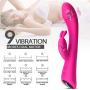 G Spot Rabbit Vibrator with Bunny Ears for Clitoris Stimulation, PALOQUETH Waterproof Clit Stimulator with 9 Vibration Modes Quiet Dual Motor for Women Rechargeable