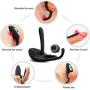 Best Relaxing Gift Toy Remote Vibrating Male Wand Massager Rechargeable Wireless Remote Control Back Neck Shoulder Relaxation Massaging with Multiple Men Vibrator Medical Grade Silicone Vibration Toys