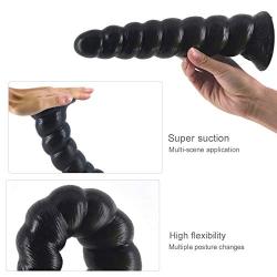 Romi Super Long Thick Anal Beads Anal Plug Thread Masturbation Device Large Model Butt Plug Dildos Massager G-Spot Stimulating Orgasmic For Man Woman and Couples Sex Toys