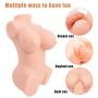 Lifelike Sex Dolls for Men Male Full Size Male Masturators TPE Women Love Dolls for Men Male - Realistic Silicone Vagina Anal Sex Toys (10×6.2×4in)