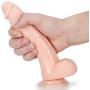 Beauty Molly Superior 8 Inch Flesh Color Realistic Dildo with Suction Cup Anal Adult Sex Toys, 11.8 Ounce