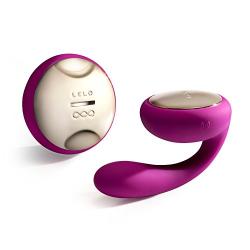 LELO Ida The Worlds First Rotating and Vibrating Remote-Controlled Couples Vibrator, Deep Rose