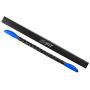 Massage Stick Muscle Roller Stick - by ZinFit | 24 inch Durable Massage Roller Back Massage Stick With Anti Slip Handles | For Back Pain Relief, Sore Neck, Tight Back | Black with Blue Handles