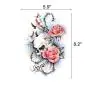 Leoars Halloween Temporary Tattoos, 4-Sheet Rose Flower Full Arm Sleeve Tattoos and 4-Sheet Fake Skull Rose Half Arm Tattoos Stickers for Men Women Girls Makeup Leoars Halloween Temporary Tattoos, 4-Sheet Rose Flower Full Arm Sleeve Tattoos and 4-Sheet Fake Skull Rose Half Arm Tattoos Stickers for Men Women Girls Makeup