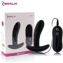 Zemalia Sally Vibrating Silicone Anal Vibrators Adult Sex Toys Vibe for Men or Couples G-Spot Stimulator for Female Masturbation Discreet Package(Black)