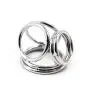 Adult Sex Toys For Men Cock Ring Male Chastity Device Stainless Steel Penis Rings Cock Cage Delay Ejaculation Metal Cockring (S)