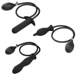 xinYxzR Waterproof Unisex Inflatable Silicone Butt Anal Plug Sex Toy Prostate Massager C