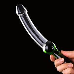 FST Glass Dildo G Spot Stimulation Butt Plug Penis Anal Sex Toys for Couples Women Men Masturbation