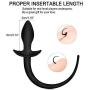 YiFeng Butt Plug Silicone Anal Plug with Dog Puppy Tails
