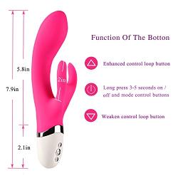 Waterproof Wand Massager - USB Charging Wireless Personal Wand Massager, Silent - Used to Relieve Muscle Pain and Reduce Stress After Exercise (Rose Red)