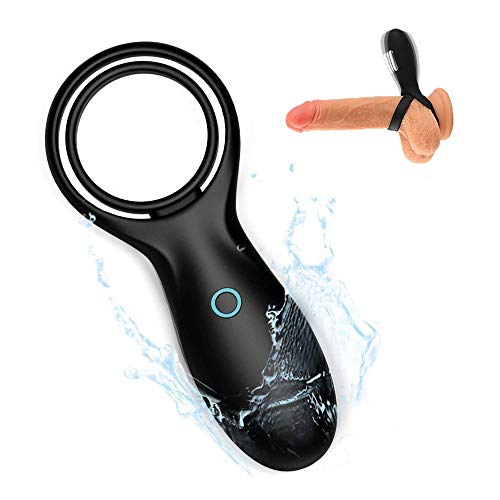 Silicone Vibrating Dual Cock Rings – Adorime USB Rechargeable Male Enhancing Penis Ring & Clitoral G-Spot Vibrators Vibes Stimulators Sex Toys for Men, Women and Couples