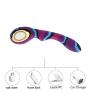 Handheld Silicone Waterproof Massage Stick, Silent Rechargeable Rainbow Camouflage Massage Magic Wand Vibrantor Mini Bullet for Women Camouflage by ALBK