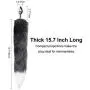 KM24- Women Faux Fox Tail -Būtt Plùgs Stainless Steel Bй/tt G-S*pót Toys+3-Piece Silicone Beginner Anales Plugs kit (Purple&Gray)