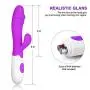 Portable 30-Speed Vibrating Silicone Waterproof Massager Dual Vibration Home Personal Fitness Massage