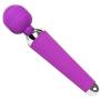 Cordless Wand Massager Rechargeable Handheld Stick Massager Multi-Speed Waterproof Strongest Treatment Vibration Force Body Magic Recovery Effect (Purple)