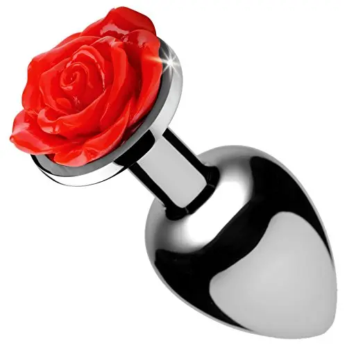 Booty Sparks Red Rose Anal Plug, Large Booty Sparks Red Rose Anal Plug, Large