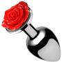 Booty Sparks Red Rose Anal Plug, Medium
