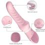 G Spot Vibrator for Vagina Stimulation with Face Brush, Ultra Soft Waterproof Rechargeable Dildo Vibrator with 10 Vibration Patterns Adult Sex Toys for Women and Couple