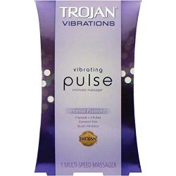 Trojan Vibrations Vibrating PULSE Intimate Massager - 6 Settings, 3 Speeds and 3 Pulse Patterns