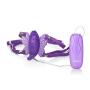 CalExotics Original Venus Butterfly Vibrator 2 – Hands Free Strap On Personal Massager – Adult Fun Sex Toys for Couples - Purple