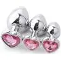 KM86-3-Piece Stainless Steel Heart-Shaped Metal Bútˉţs Pluĝs-Ms. Training Tool, Beginners kit (Pink) KM86-3-Piece Stainless Steel Heart-Shaped Metal Bútˉţs Pluĝs-Ms. Training Tool, Beginners kit (Pink)