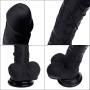 Giant Black Dillo Silicone Super Huge Silicone Massager