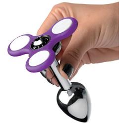 Frisky Light Up Fidget Spinner Anal Plug