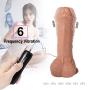 Magic Wand 7 Inch Lifelike Ladies Remote Control Vibration Toy Large Size Waterproof Design Easy to Clean Casual Massage Bedding (Color : Brown)