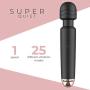 Wireless Wand Massager by bed geek | Handheld Waterproof Electric Massaging Wand for Back Neck Shoulder Legs Massage | 25 Vibration Patterns for Stress Relief