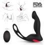 Rechargeable Massager Electronic for Relaxation Massaging with Multiple Vibrating Speed and Patterns Waterproof Silicone Plug for Body Massage 12 Functions with Wireless Remote Control