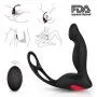 Rechargeable Vibrating Stimulator Plug 12 Stimulation Patterns, Male Postate Massager for Man Wireless Remote Control Rechargeable Vibrating Stimulator Plug 12 Stimulation Patterns, Male Postate Massager for Man Wireless Remote Control