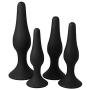 Women 4-Piece Trainer Kit Toys, 4 Pcs Bùtt Pùlgs - Beginner Starter Set Black an%All Bùtt Plùg
