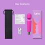 Luna Magic Wand Massager - Rechargeable Clitoral Waterproof Vibrator - 20 Patterns & 8 Intensities – Handheld, Quiet, Small, Powerful - Dildo Sex Toy for Couples, Men, Women & Females - Hot Pink