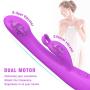 Upgraded G Spot Vibrator Rabbit Dildo Vibrator with 9 Powerful Vibration Clitoris Stimulator Vibrator for Female Dildo Adult Sex Toys for Women and Couples