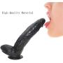 12 Inch High Quality Huge Black Dîldɔ with Strong Suction Cup Massage Flexible Waterproof for Women