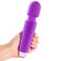 London Luxury BRRC303 Powerful Wand Personal Cordless Massager, 20 Modes and 8 Speed Patterns, USB Rechargeable, Purple
