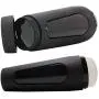 Doc Johnson OptiMALE - ULTRASKYN Endurance Trainer - Hard Shelled Stroker with Squeeze Plate - Train Yourself To Last Longer - Frost