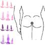 6Pcs Silicone Amal Plug Toys
