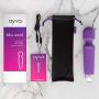Hand Held Personal Massager | Electric Massaging Bliss Wand with Multiple Settings by Ayva Wellness