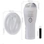 Deluxe Male Masturbation Cup Soft Tunnel Clear Anal Male Masturbator Sleeve with Vibrating Bullet Discreetly Shipping