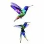 WYUEN 12 PCS Hummingbirds Temporary Tattoo Sticker for Women Men Fashion Body Art Adults Waterproof Hand Fake Tatoo 9.8X6cm (FW12-24)