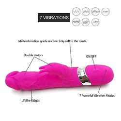 Magic Wand,Louviva Personal Massager for Relaxation,7 Powerful Modes Rosy