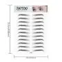DKAF 2 Pcs 3D Hair-Like Authentic Eyebrows, Waterproof Imitation Ecological Natural Tattoo Eyebrow Stickers, Grooming Shaping Brow Shaper Makeup Eyebrow Transfer-E14 DKAF 2 Pcs 3D Hair-Like Authentic Eyebrows, Waterproof Imitation Ecological Natural Tattoo Eyebrow Stickers, Grooming Shaping Brow Shaper Makeup Eyebrow Transfer-E14
