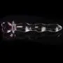 Crystal Glass Pleasure Wand Dildo Penis, Pink Crystal Glass Pleasure Wand Dildo Penis, Pink
