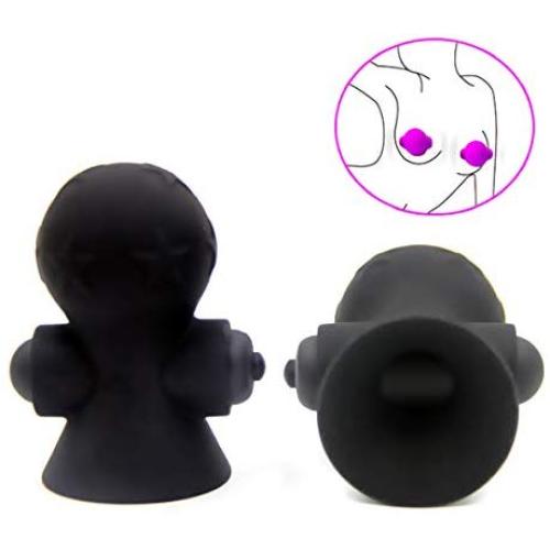 2pcs/Set Nipple Sucker Vibrating Bullet Pump Vibrator Suction Cup Breast Massager Clitoris Stimulator Sex Toys for Woman